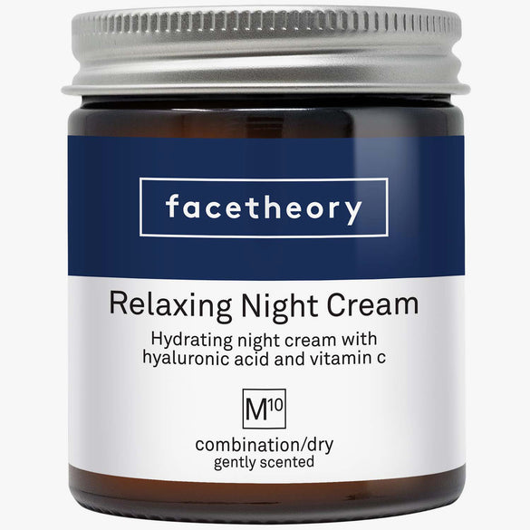 Relaxing Night Cream M10 with Hyaluronic Acid, Vitamin C, Vitamin E and Argan Oil