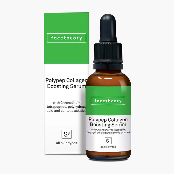 PolyPep Collagen Boosting Serum S8 with ChroNOline Tetrapeptide and Polyhydroxy Acids (PHAs)